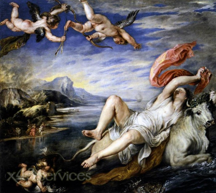 Peter Paul Rubens - Der Raub der Europa - The Rape of Europa - zum Schließen ins Bild klicken